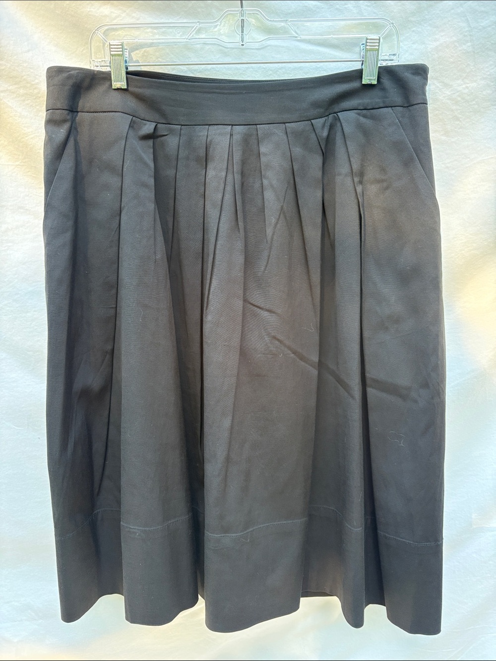Talbots Pleated A-Line Women's Skirt in Black
